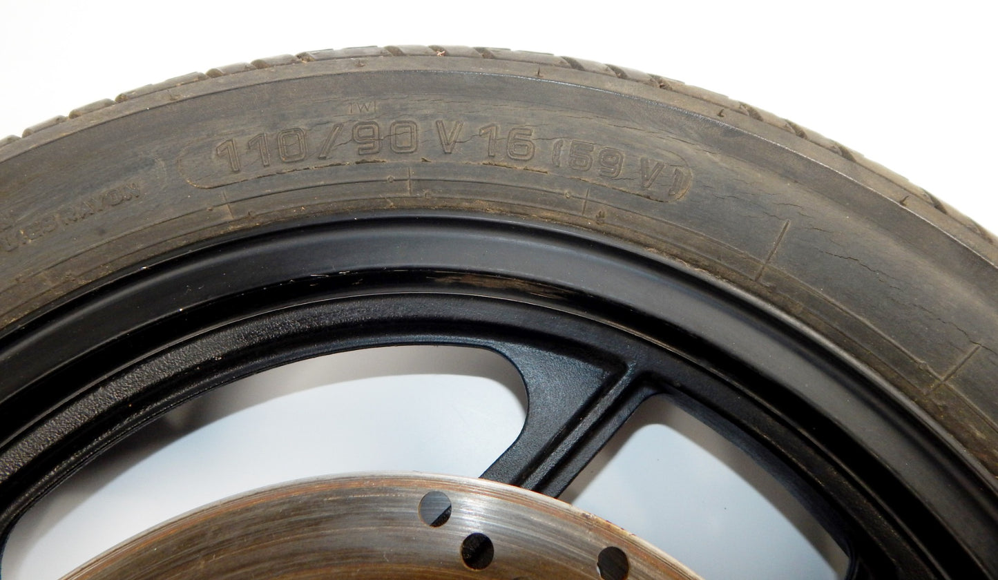 1986-1987 KAWASAKI GPX 750 RIM TIRE METZELLER FRONT WHEEL+BRAKE DISCS ROTOR - MotoRaider