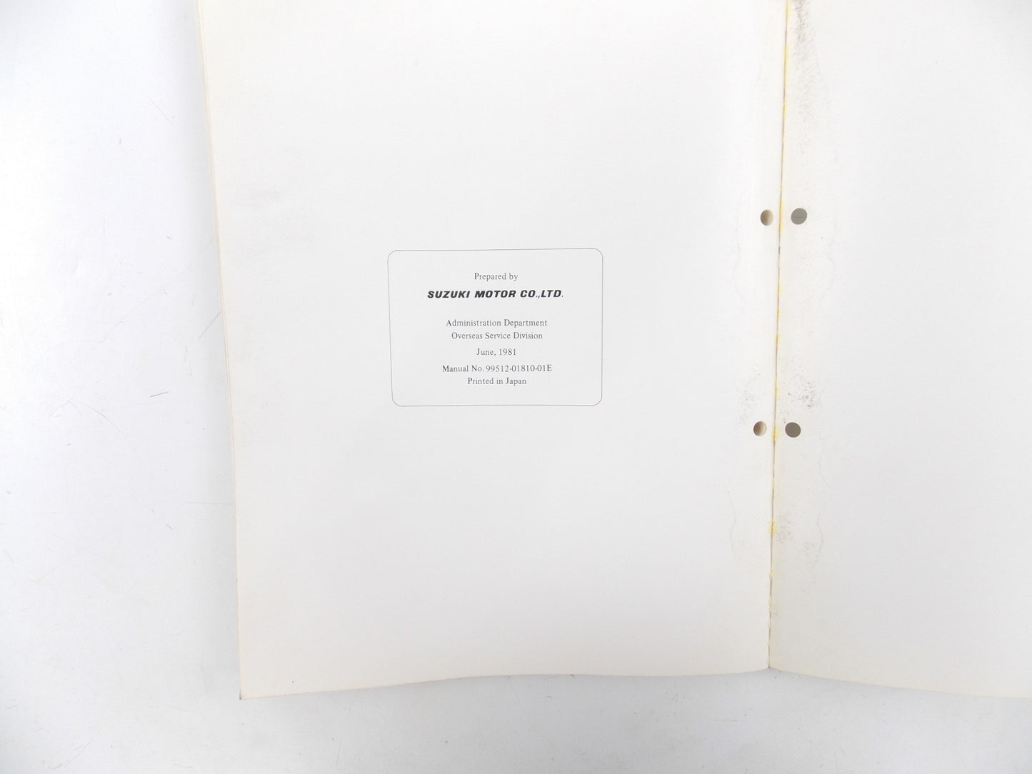 1981 SUZUKI WIRING DIAGRAM MANUAL BOOK DR DS FA FR FZ GN GS GT PE RS SP TR TS - MotoRaider