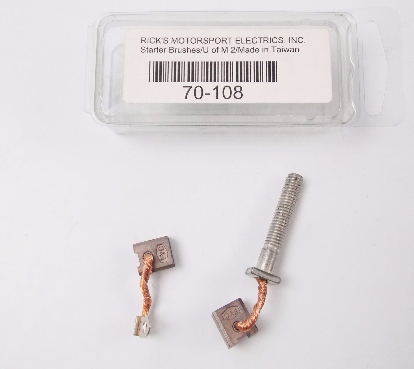 RICK'S MOTORSPORT STARTER BRUSHES YAMAHA 1989-2002 YFM250 70-108 - MotoRaider