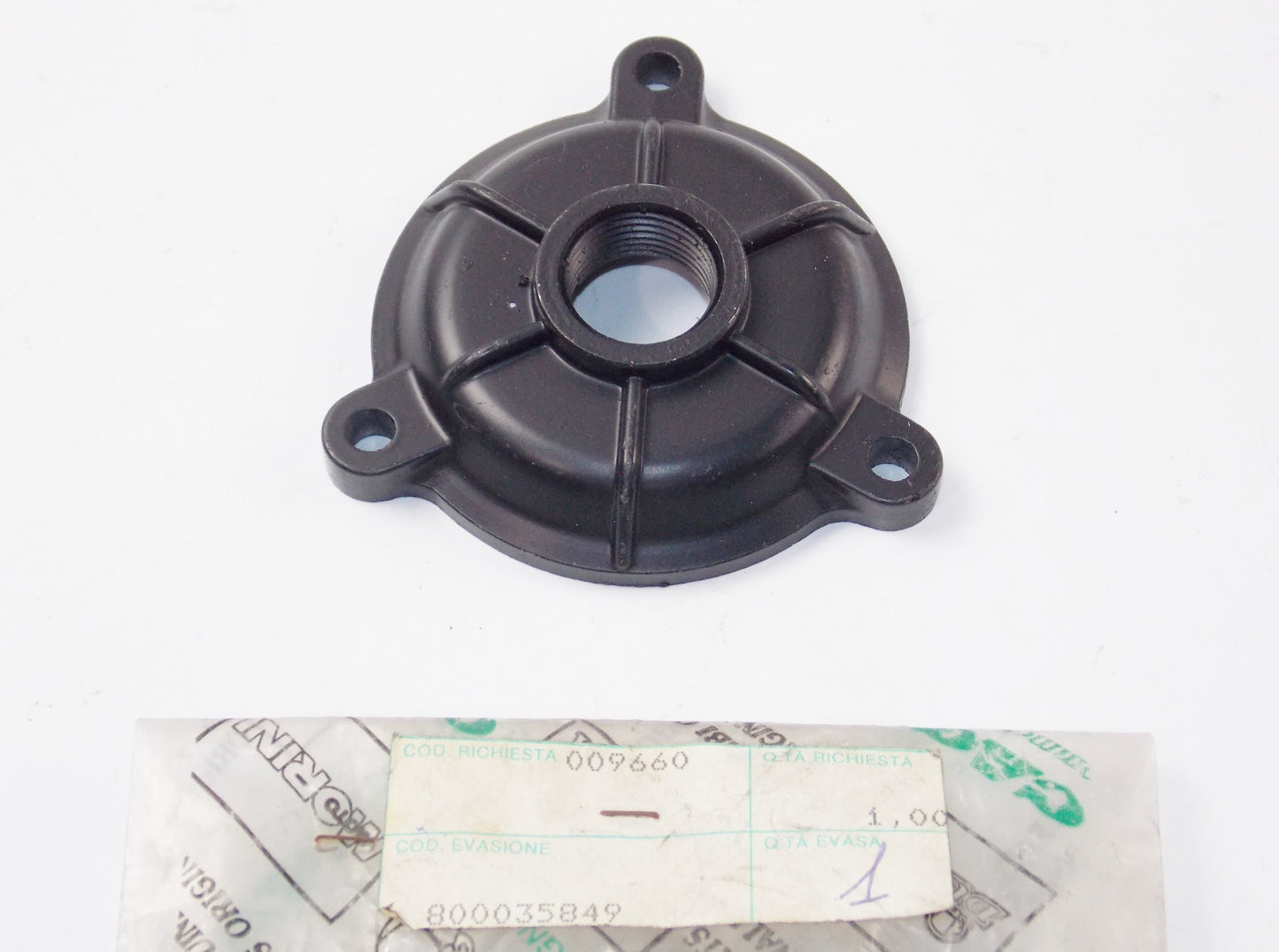 NOS OEM CAGIVA 1988 T4-500 R\E 1996 CANYON 600 OIL FILTER BLACK COVER 800035849 - MotoRaider