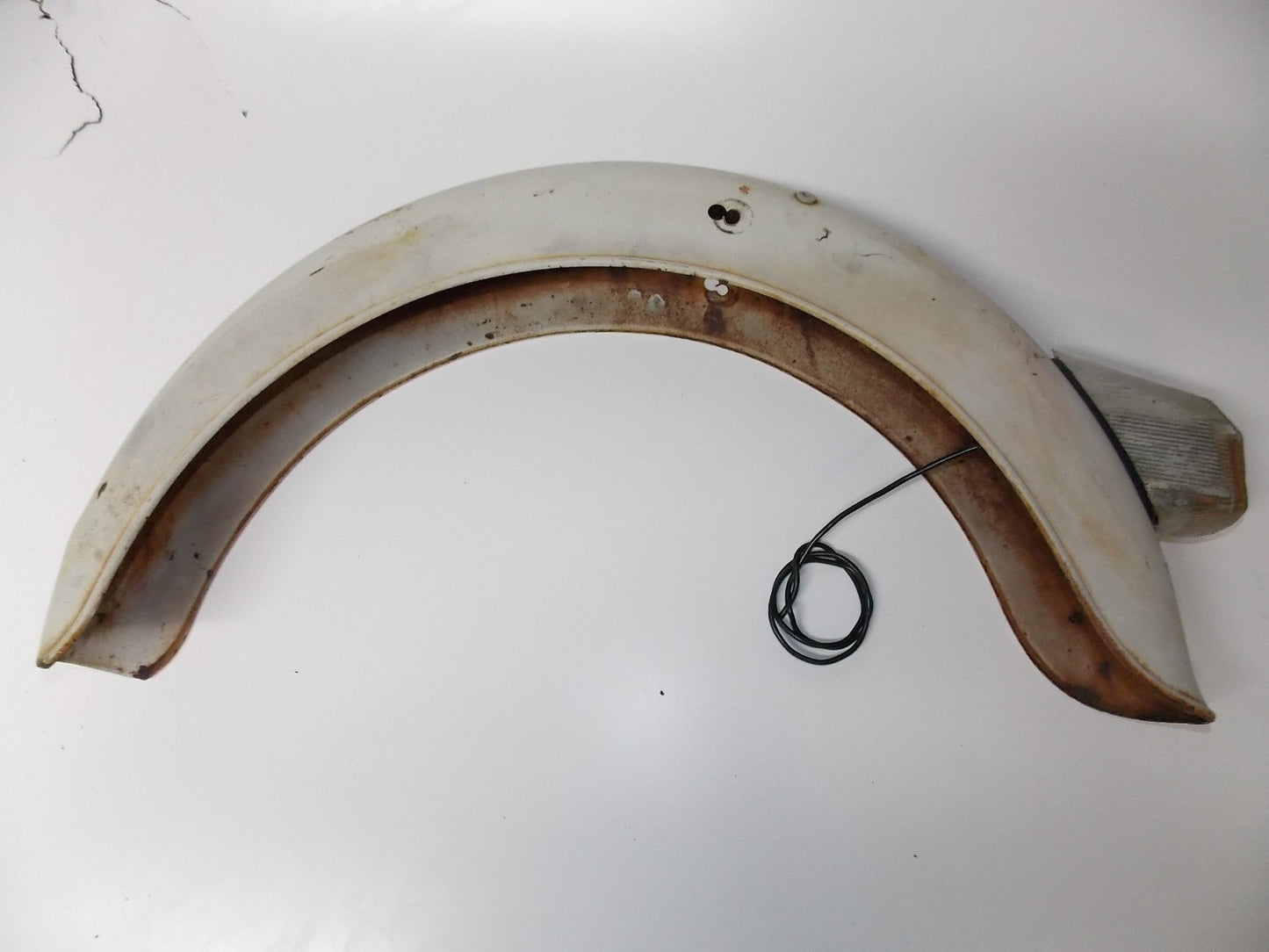 1968 KTM COMET 50CC REAR FENDER MUD GUARD MUDDER WITH LIGHT TAILLIGHT - MotoRaider