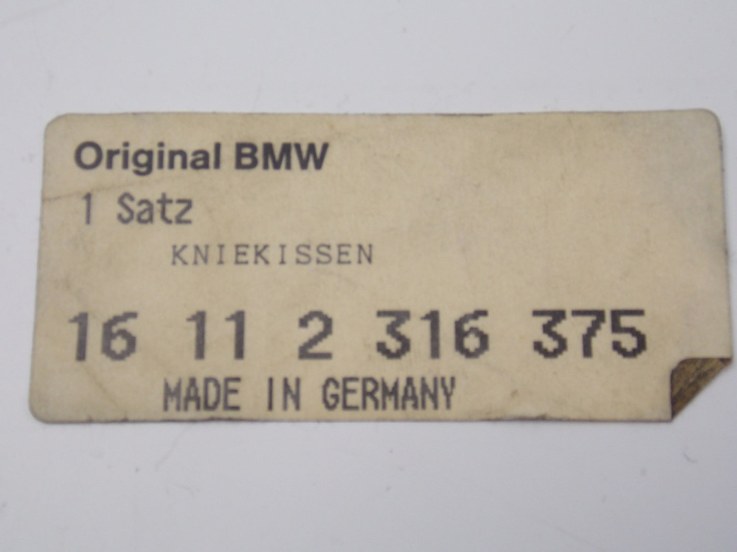 NOS OEM BMW 1992-2001 R 1100 RS KNEE PADDING SET LH/RH 16112316374 | 16112316375 - MotoRaider