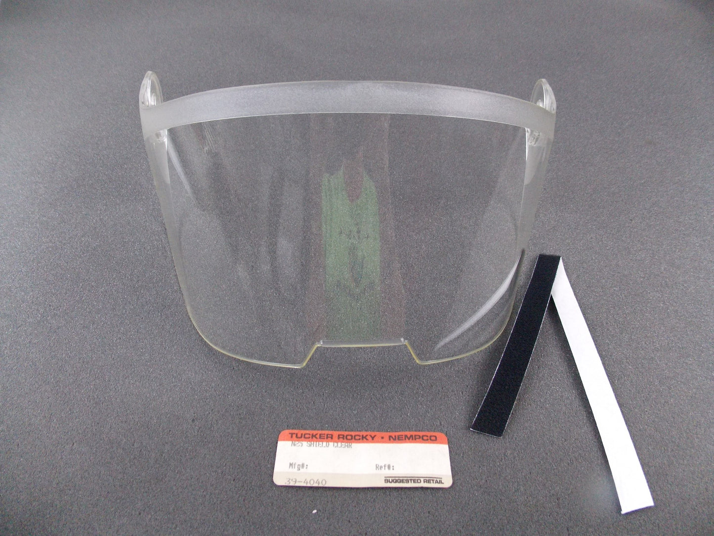 TUCKER ROCKY HELMET CLEAR SHIELD VISOR SCREEN N2S 39-4040 MOTORCYCLE SNOWMOBILE - MotoRaider