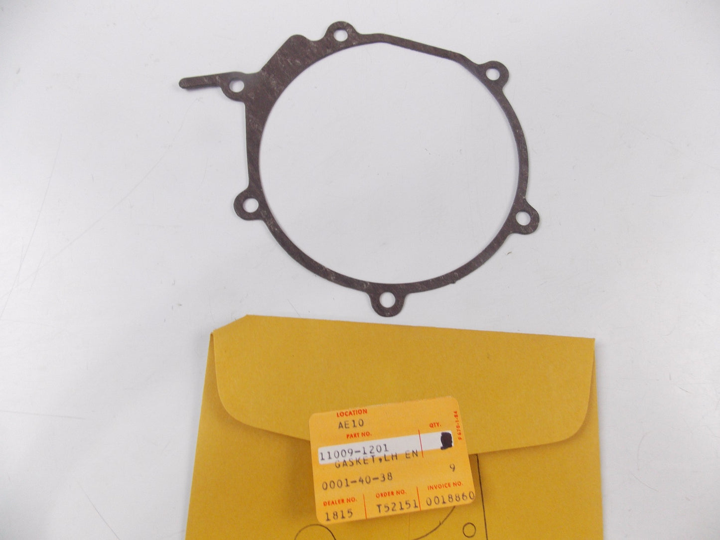 NOS OEM KAWASAKI 1982-1986 KX60 KDX80 KX80 LEFT ENGINE COVER GASKET 11009-1201 - MotoRaider