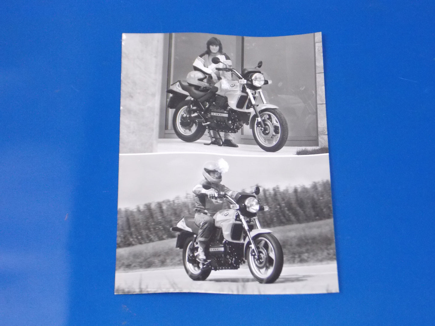 BMW 1990 K 75 RT K75 S ORIGINAL DEALER NEW MODEL PHOTOS 7x9.5" + LETTER ITALIAN - MotoRaider