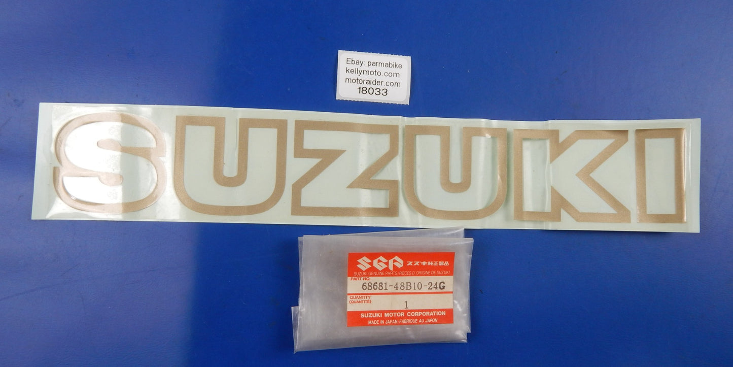 OEM 1988-1991 SUZUKI GSX1100 STICKER DECAL EMBLEM 68681-48B10-24G VINTAGE - MotoRaider