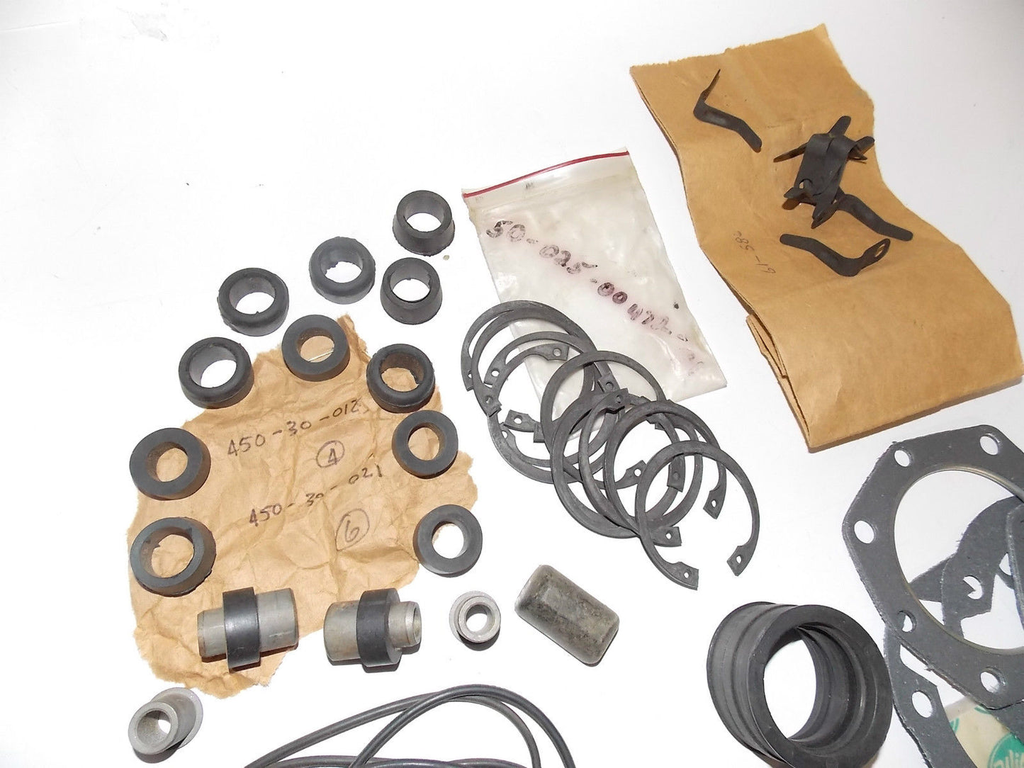 NOS Puch Allstate MIXED PART LOT Rubber O-Ring Clip Insert Seal Connector gasket - MotoRaider