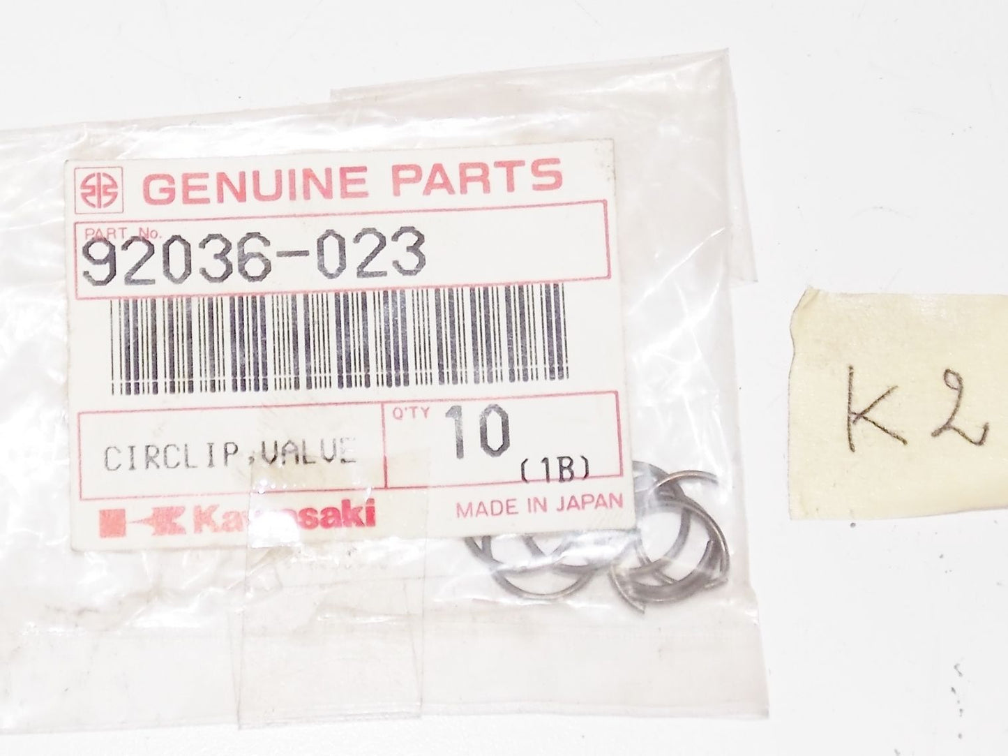 NOS OEM Kawasaki 1973 2012 Z1 KZ900 KZ1000 KL600 KX60 KX80 TWO CIRCLIP 92036-023 - MotoRaider