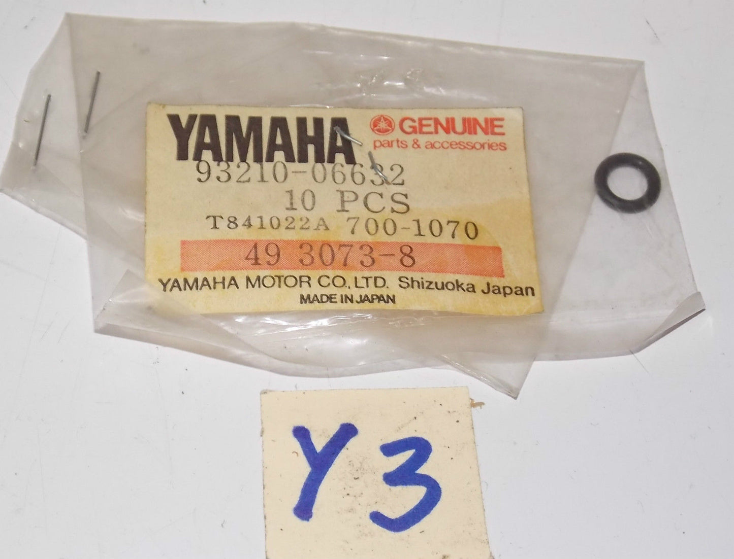 YAMAHA 1970 2011 TD2 XS1 TZ750 YZ400 MX250 XS750 TT250 V-MAX O-RING 93210-06632 - MotoRaider
