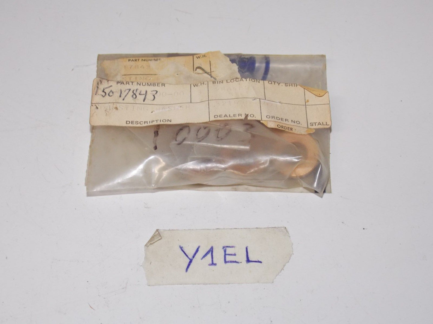NOS YAMAHA SOLID BUSH BUSHING ADJUSTING WASHER 150-17843 OEM NEW - MotoRaider