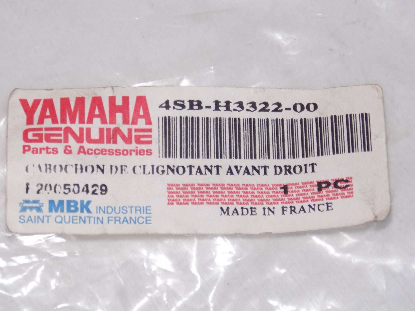 NOS YAMAHA 1995 1998 2003 2006 2008 2009 CW50 BLINKER TURN SIGNAL LENS 4SB-H3322 - MotoRaider