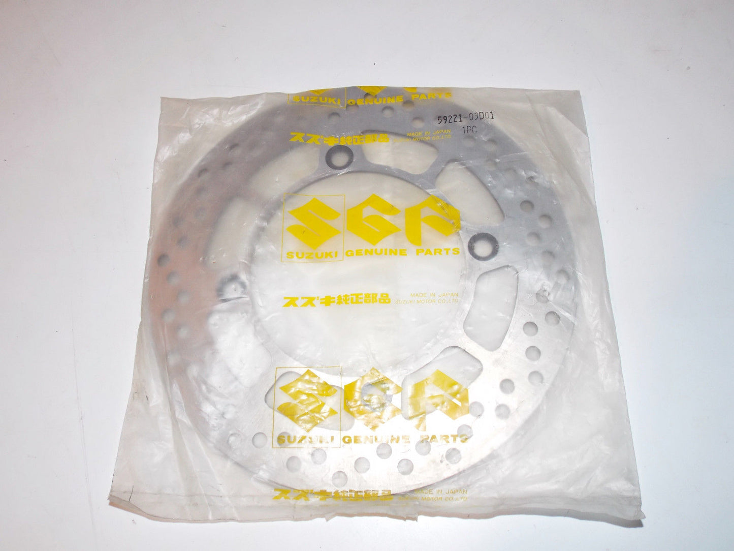 OEM SUZUKI 1989 1990 1991 1992 1993 TS125 TS200 FRONT BRAKE ROTOR 59221-03D01 - MotoRaider