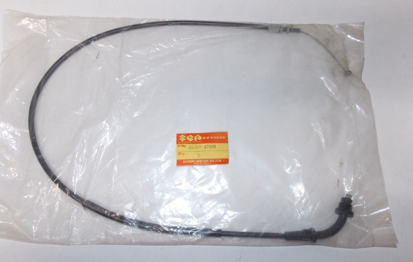 NOS GENUINE SUZUKI GS550 THROTTLE CABLE 58300-47020 - MotoRaider