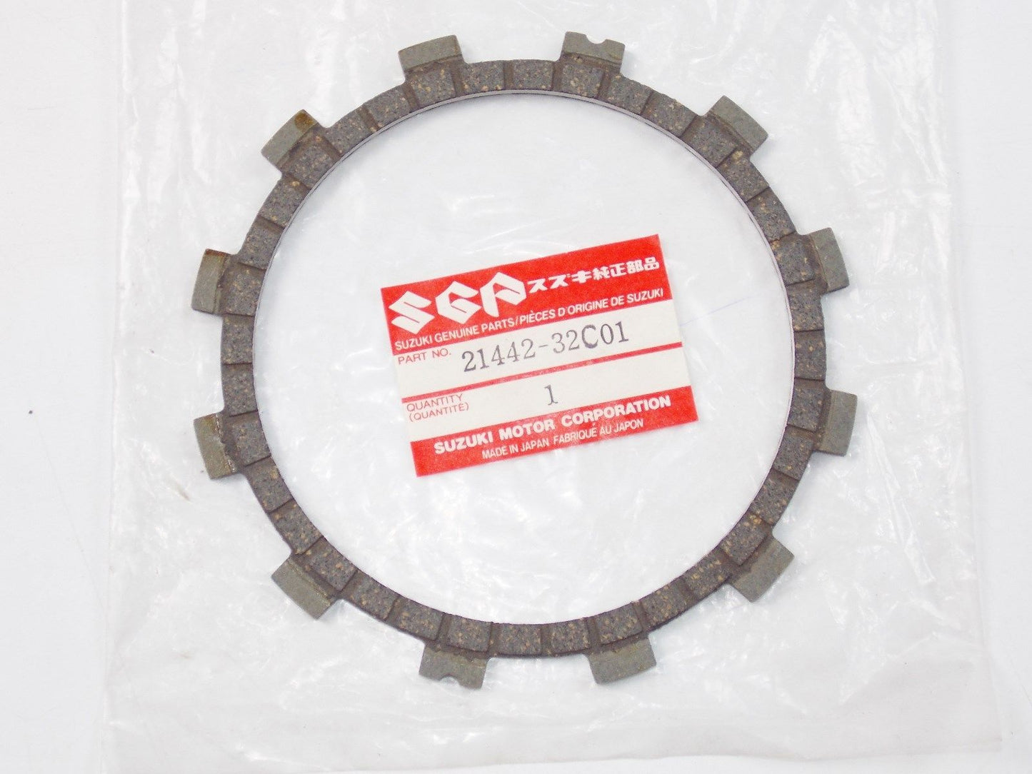 NOS SUZUKI 1991 1992 1993 CLUTCH PLATE DRIVE NO.2 GSF400 21442-32C01 - MotoRaider