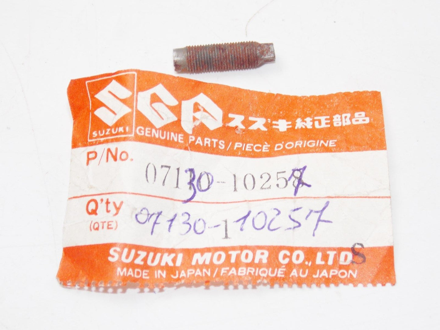 NOS SUZUKI 1992-2009 2011 2014 FOOTREST BOLT VS800 VS1400 LS650 07130-10257 - MotoRaider