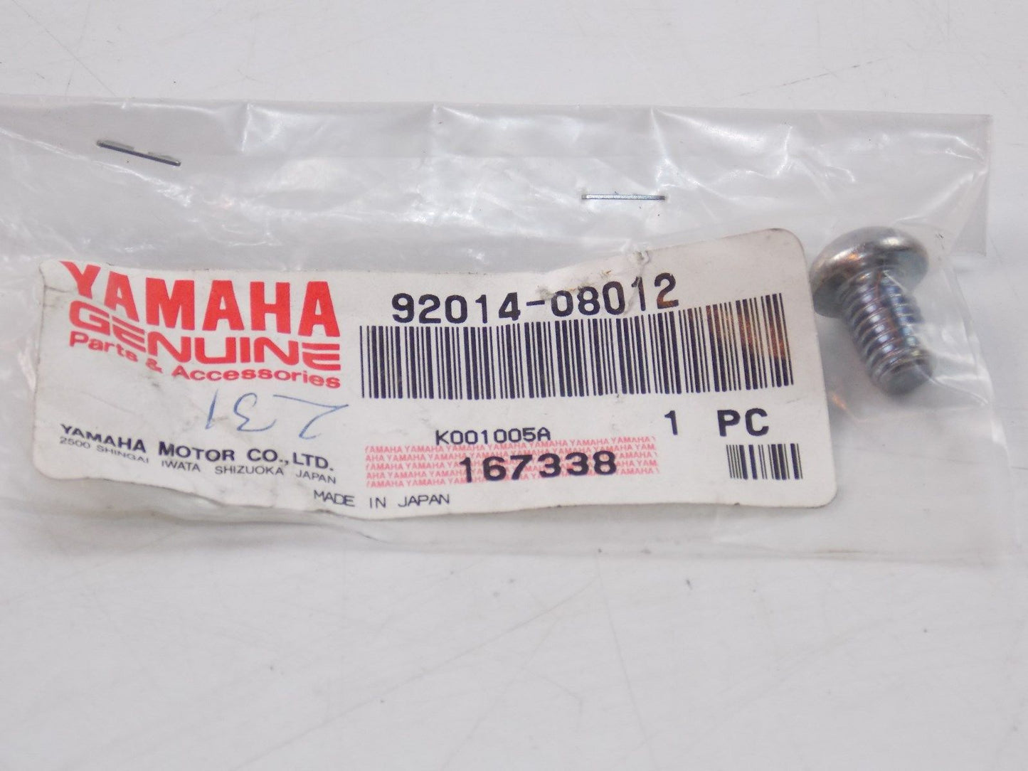 NOS YAMAHA 1998-2013 BUTTON HEAD BOLT YZF1000 XVS1100 FZS1000 92014-08012 - MotoRaider
