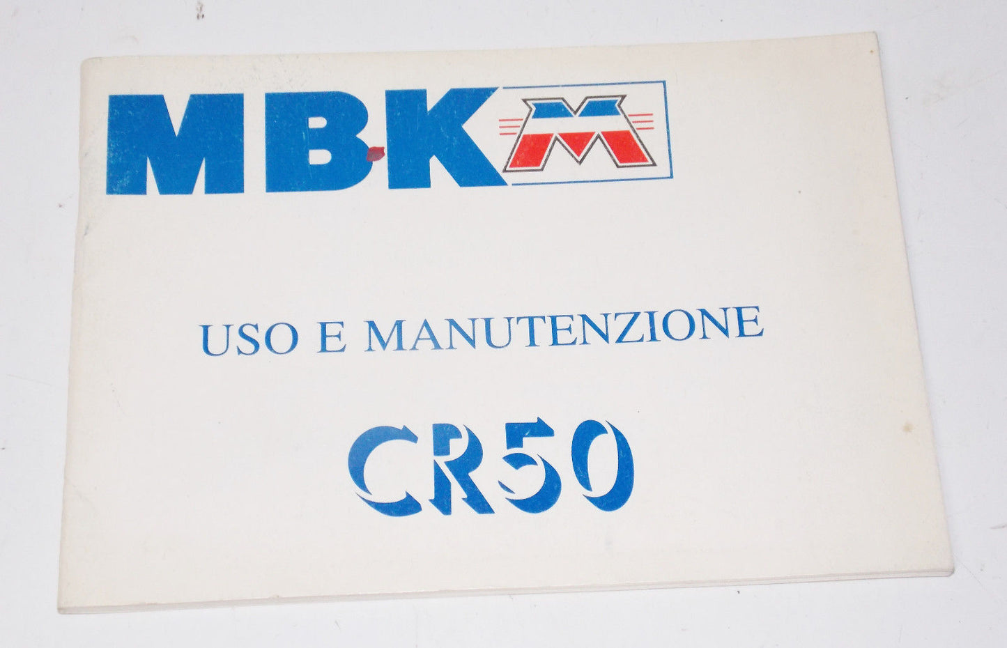 1990 MBK YAMAHA CR50 SCOOTER OWNER USE MANUAL BOOK BOOKLET ITALIAN 3GF-F8199-W4 - MotoRaider