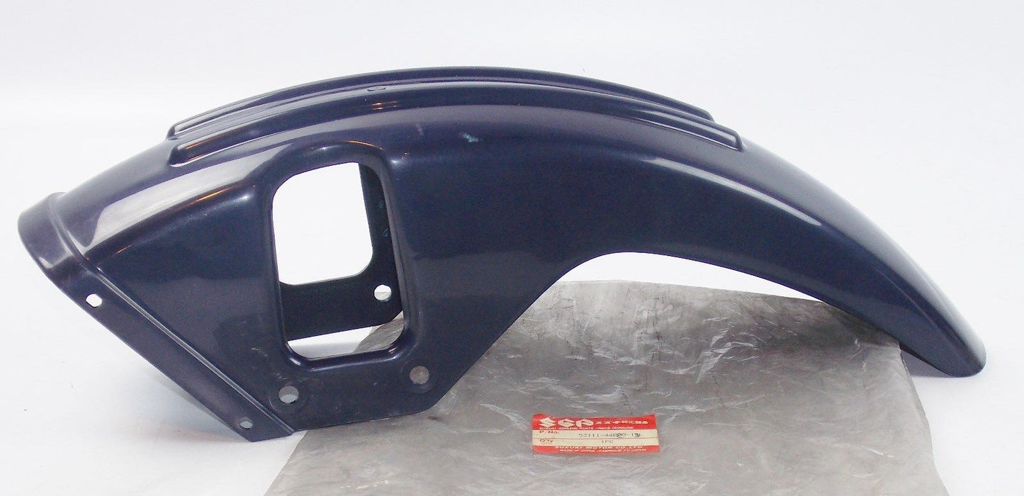 NOS SUZUKI 1988 1989 FRONT FENDER DR750 53111-44B20-13L - MotoRaider