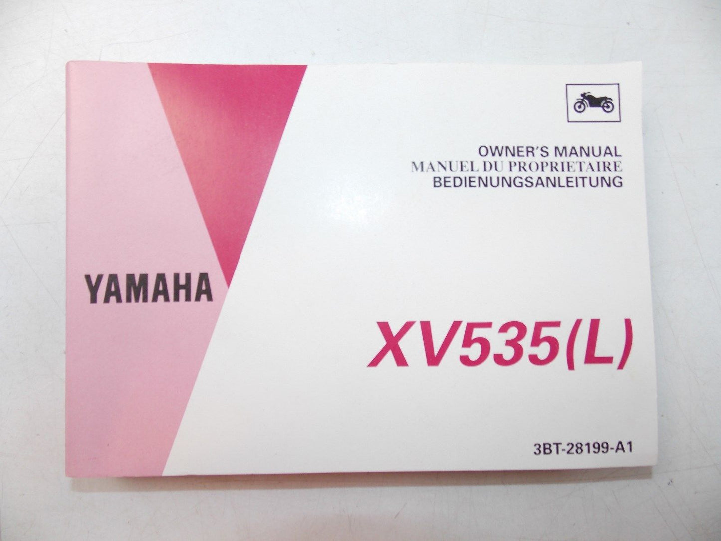 NEW YAMAHA 1991 OWNER'S MANUAL BOOK XV535 ENGLIISH FRENCH DUTCH 3BT-28199-A1 - MotoRaider