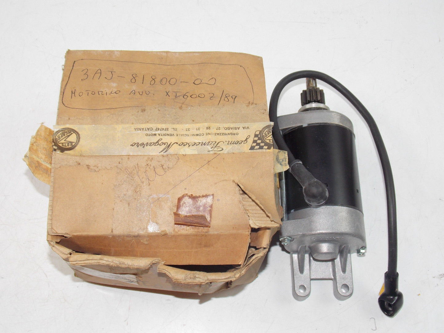 NOS GENUINE YAMAHA APRILIA DERBI 1989 XT600 ENGINE STARTER MOTOR 3AJ-81800-00 - MotoRaider