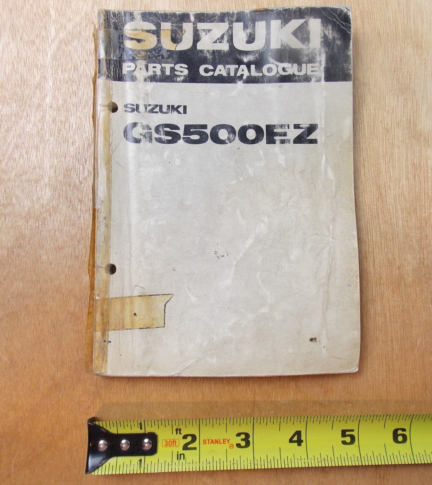 USED SUZUKI 1981 PARTS CATALOGUE BOOK GS500EZ 99000-94740 - MotoRaider