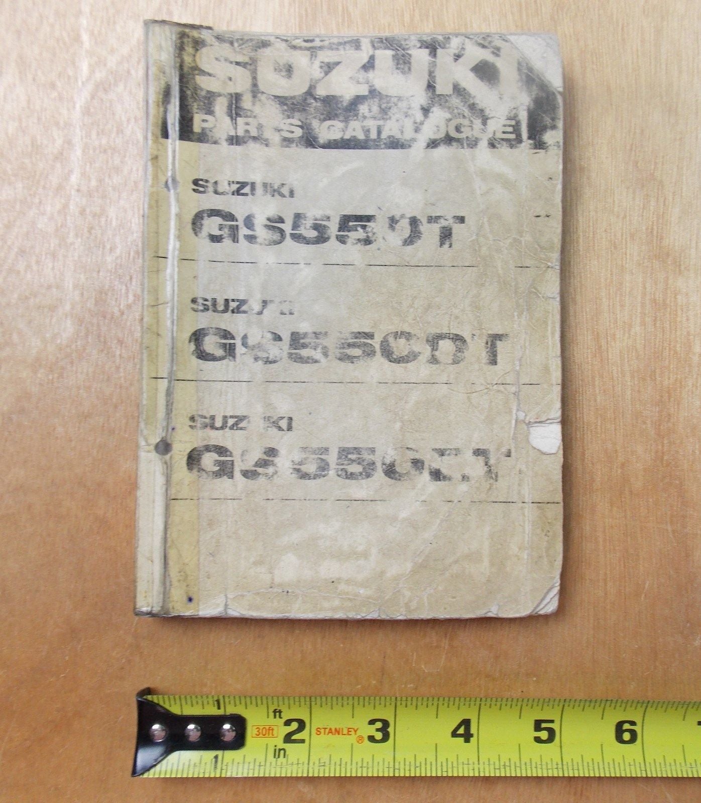 USED SUZUKI 1979 PARTS CATALOGUE BOOK GS550T/DT/ET 99000-94080 - MotoRaider