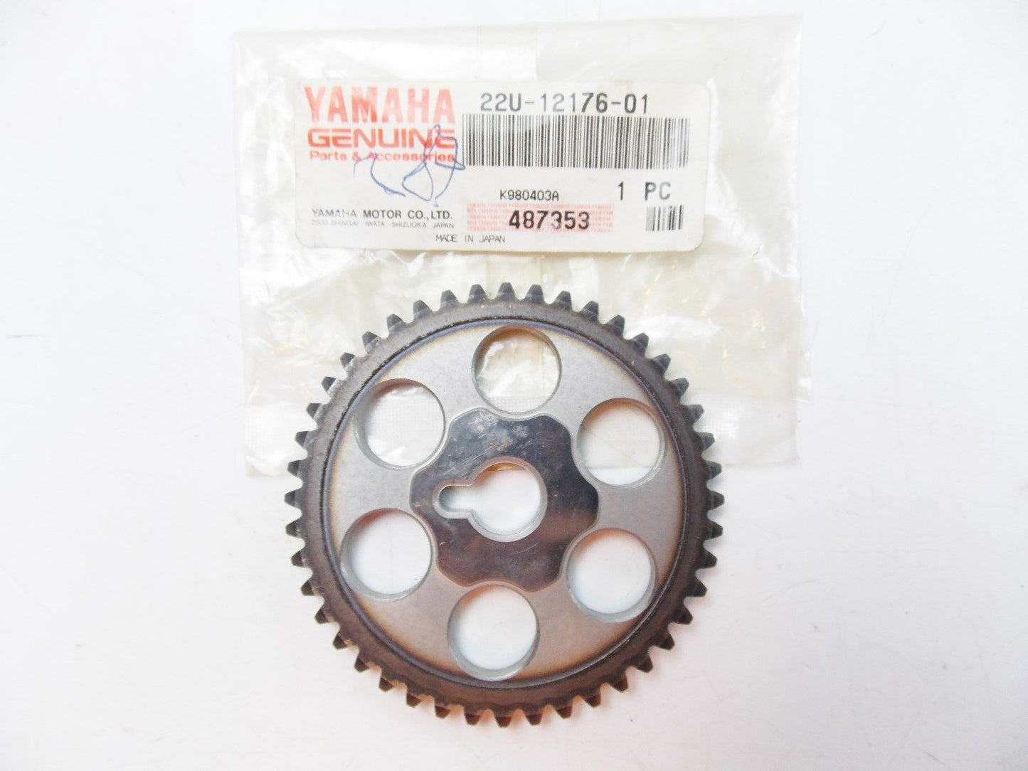 NOS YAMAHA 1983 1987 1988 1990 1993-2013 CAM CHAIN SPROCKET XV500 22U-12176-01 - MotoRaider