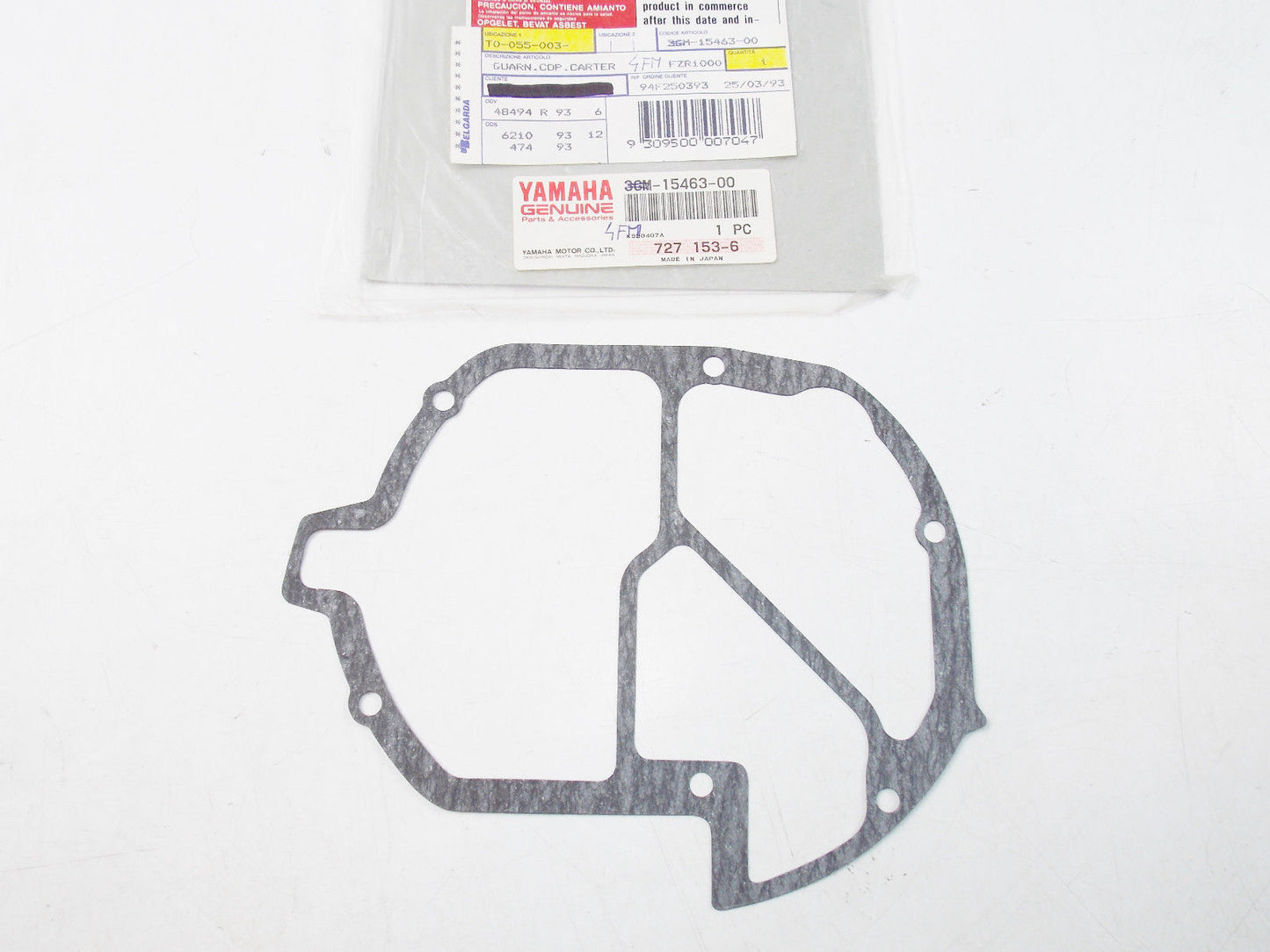 NOS YAMAHA 1994 1995 1996 1998 YZF750 CRANKCASE COVER GASKET SEAL 4FM-15463-00 - MotoRaider