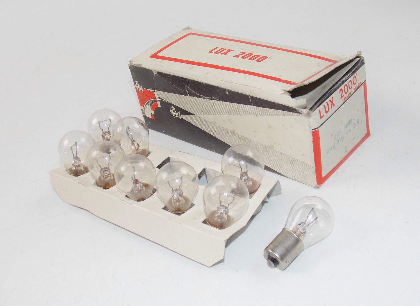 NOS 9 LIGHT BULB BA-15S 24V 21W MOTORYCLE MOPED SCOOTER DUCATI GUZZI SUZUKI MV - MotoRaider
