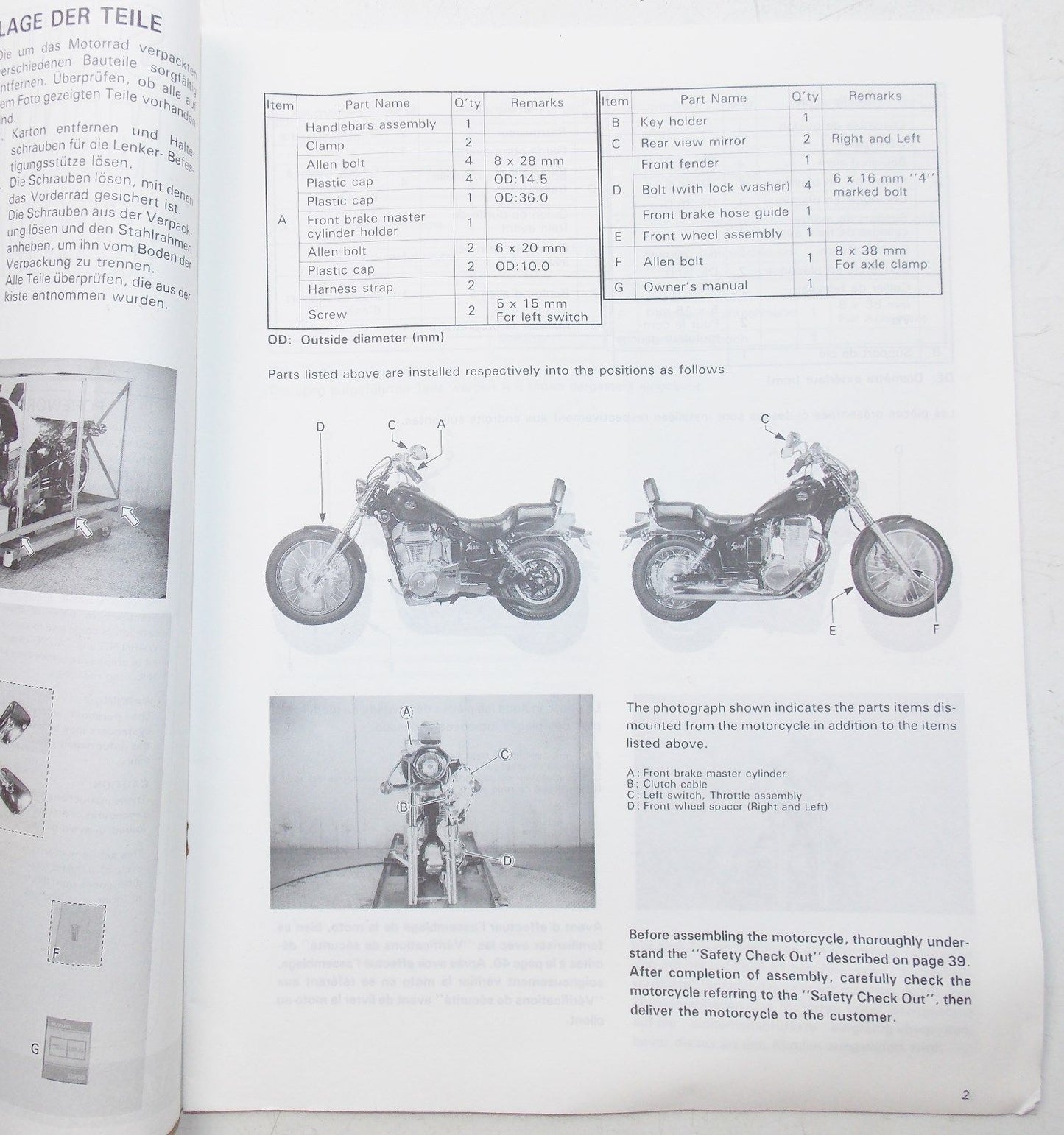 USED SUZUKI 1990 SET-UP MANUAL LS650-M 99505-01121-011 - MotoRaider