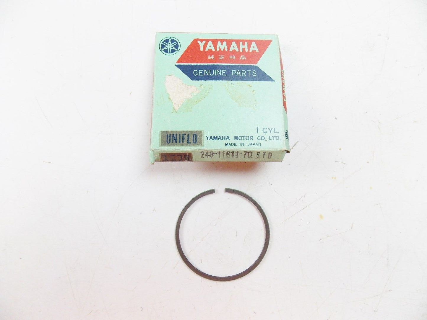 NOS YAMAHA 1969-1973 PISTON RING STD AT1 ATM1 AT2 CT1 248-11611-70 - MotoRaider