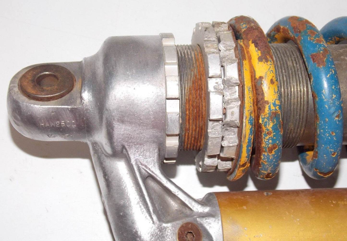 80's HUSQVARNA CR WR 250/430/500 OHLINS MONO SHOCK 17" REAR SUSPENSION ABSORBER - MotoRaider