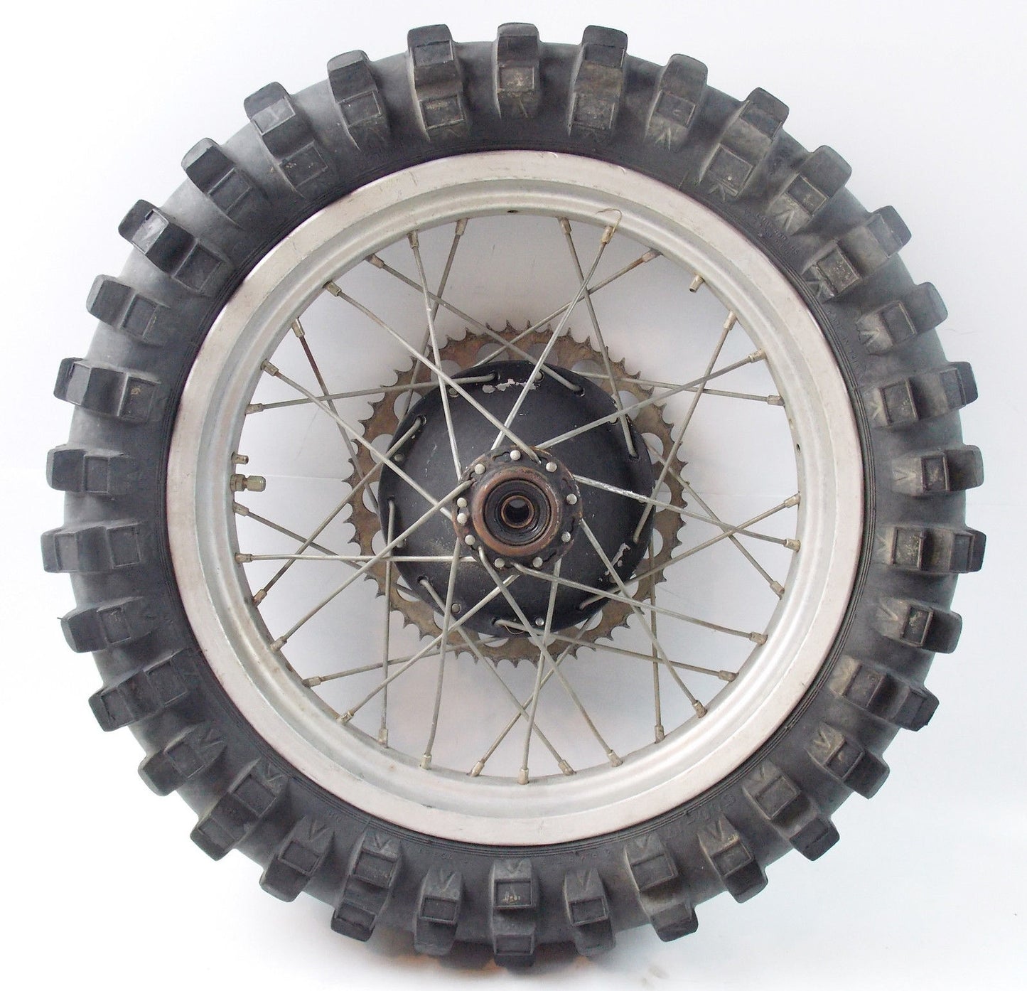 1970'S HUSQARNA 18" REAR WHEEL RIM TIRE SPROCKET 56 TEETH CR WR 250 450 360 - MotoRaider