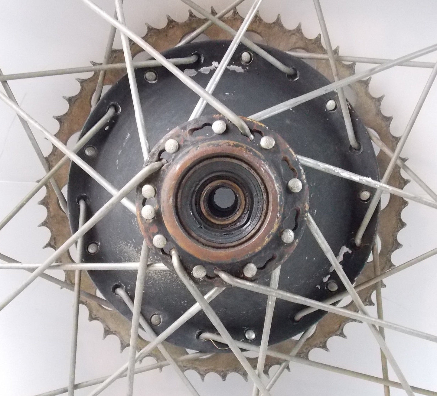 1970'S HUSQARNA 18" REAR WHEEL RIM TIRE SPROCKET 56 TEETH CR WR 250 450 360 - MotoRaider