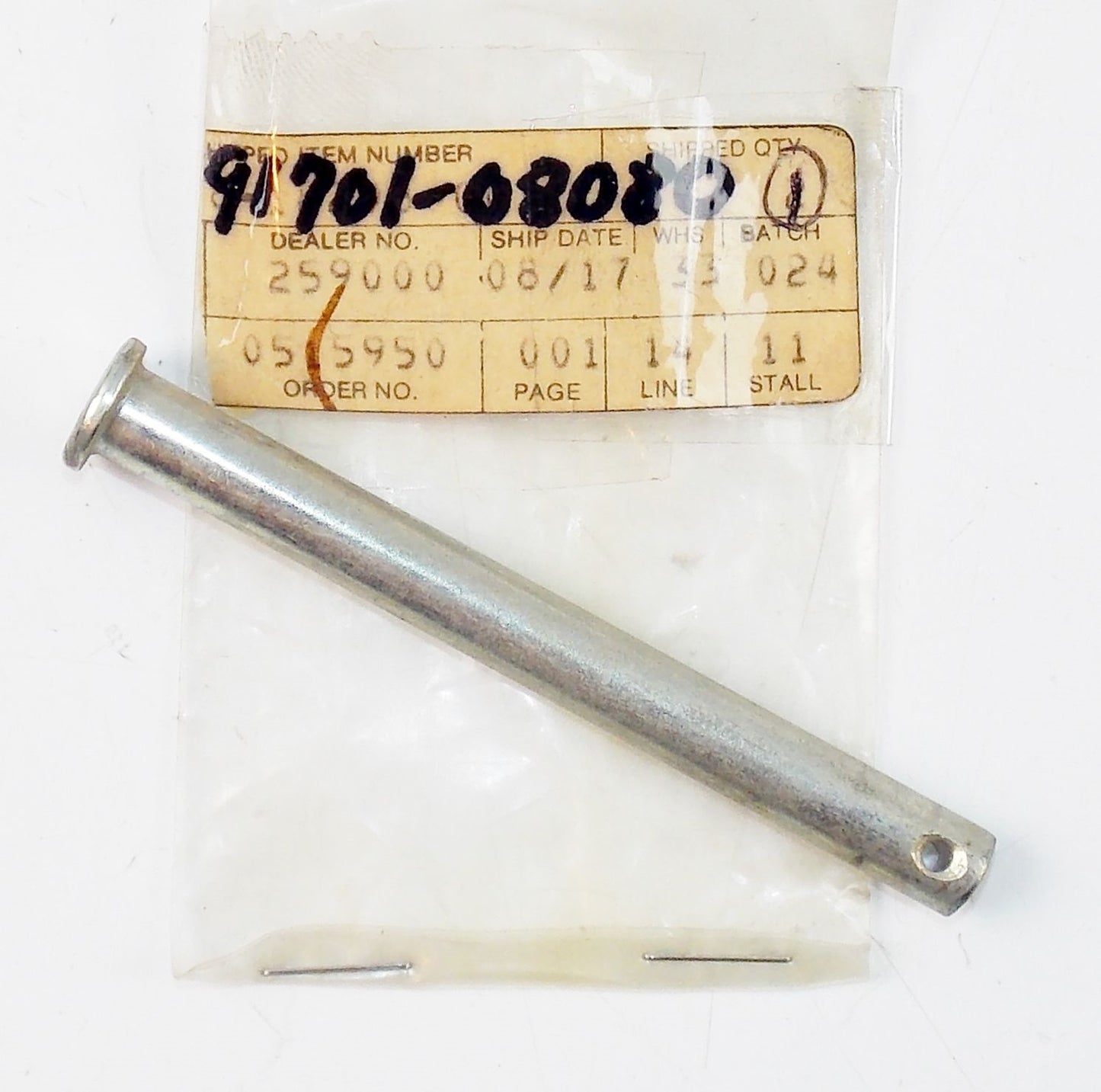 NOS YAMAHA 1982-1987 PIN CLEVIS QT50 QT50K YAMAHOPPER 91701-08080 - MotoRaider