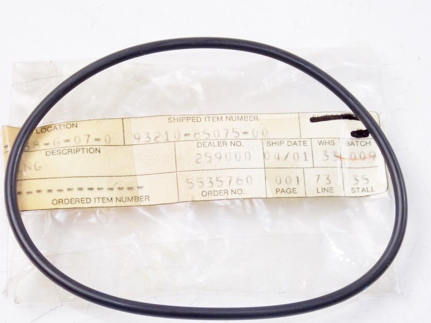 NOS YAMAHA 1968-1999 TIMBERWOLF TRI-MOTO DRIVE SHAFT CLUTCH O-RING 93210-85075 - MotoRaider