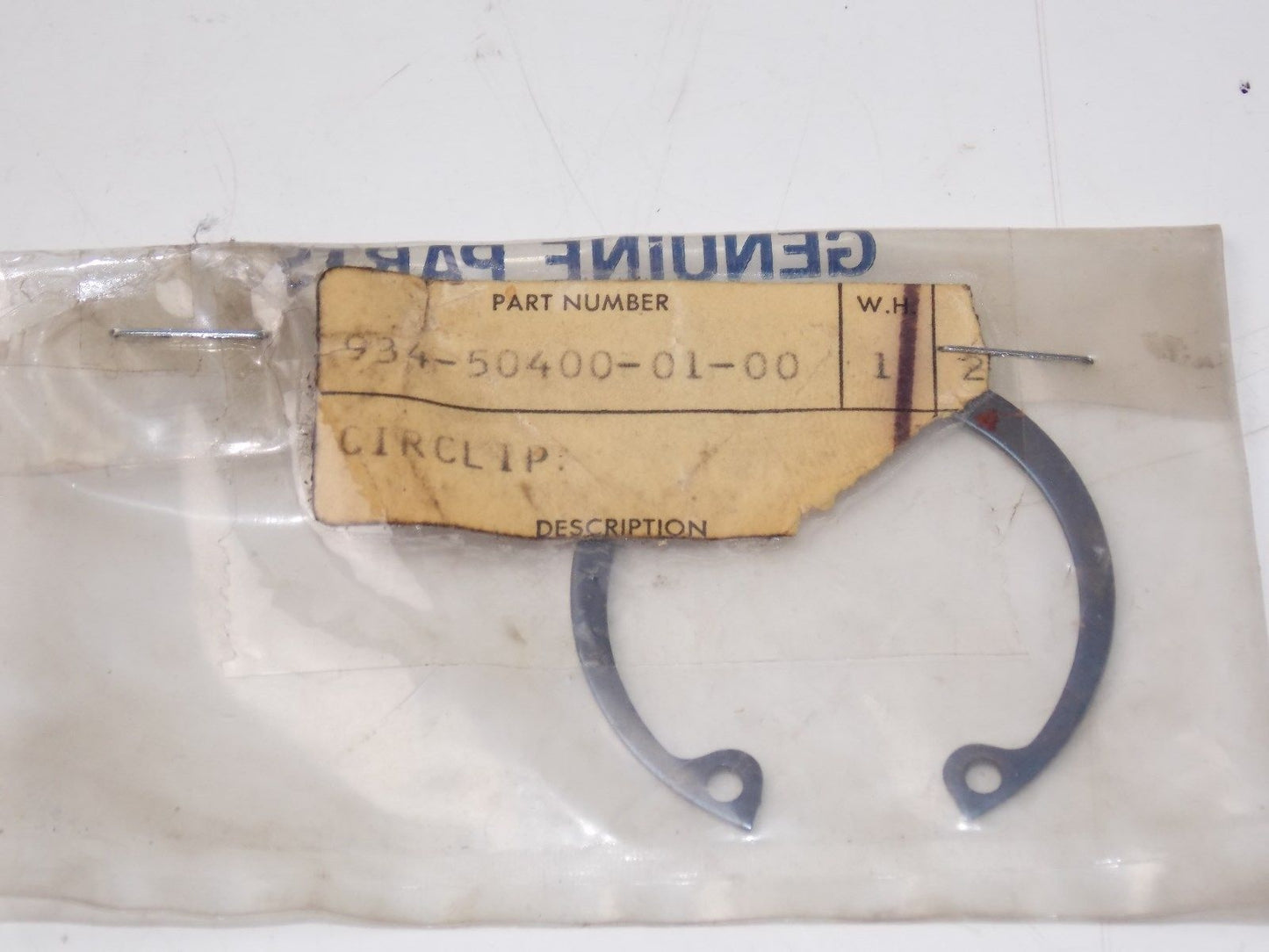 NOS YAMAHA INNER CIRCLIP DT1 RT1 934-50400-01 - MotoRaider