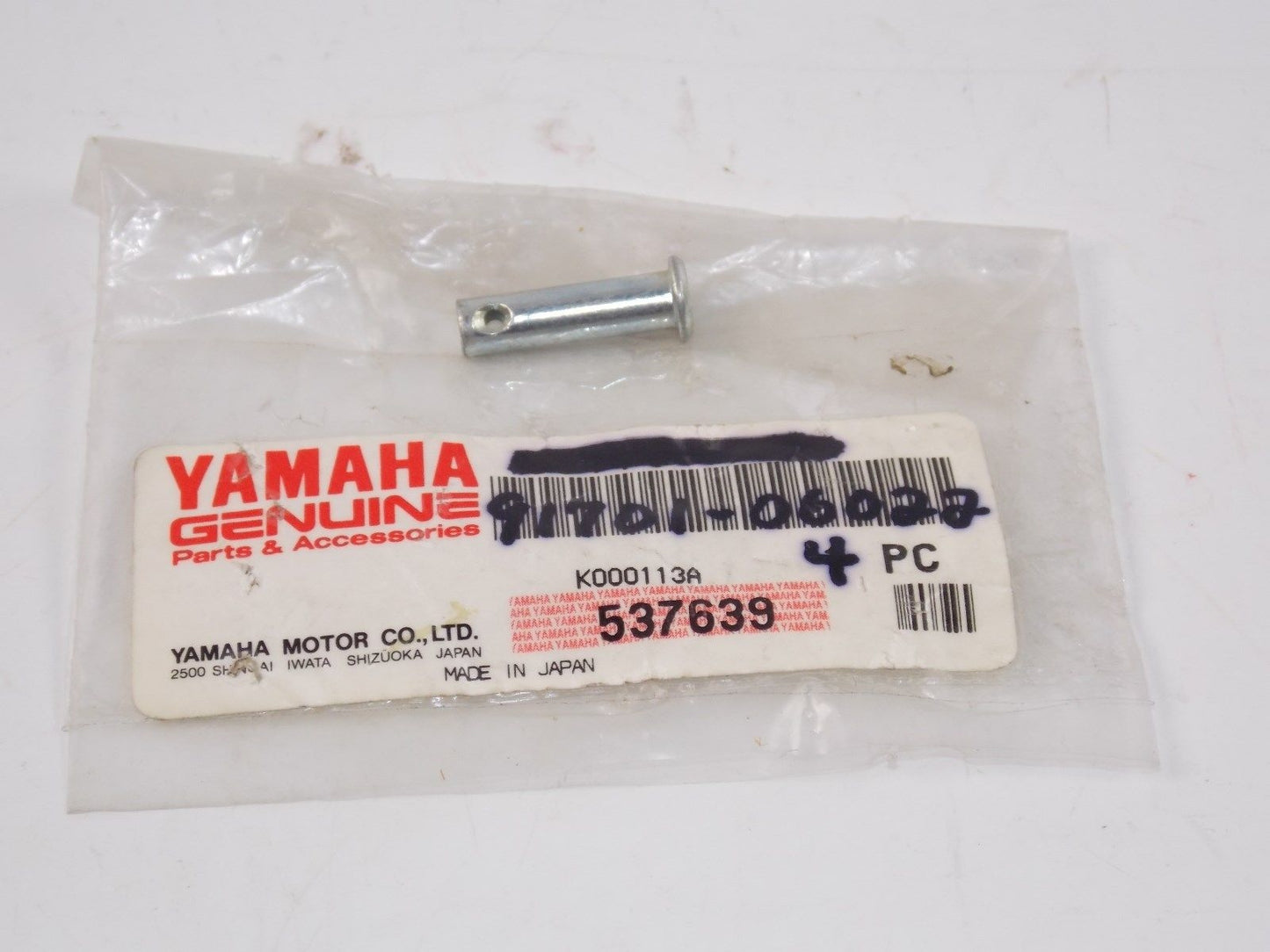 NOS YAMAHA 1977-2016 CLEVIS PIN IT175/400 XV535 TT500 V STAR 650 91701-06022 - MotoRaider