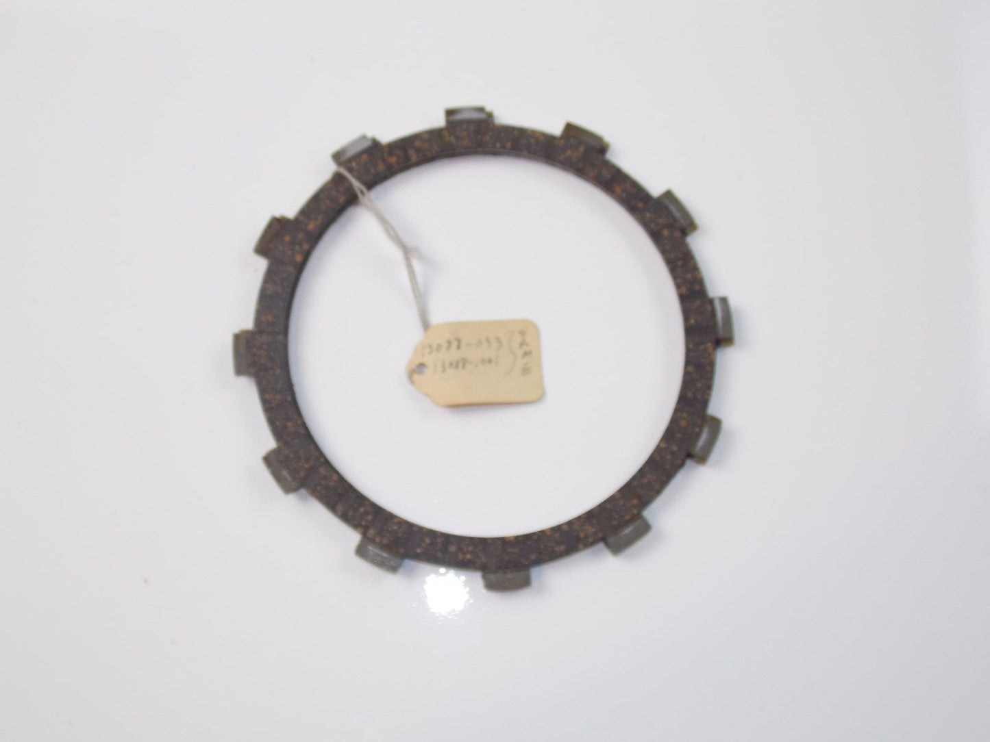 NOS KAWASAKI 1973-1979 (2) TWIN CLUTCH FRICTION PLATES KZ400/750 F12 13088-033 - MotoRaider
