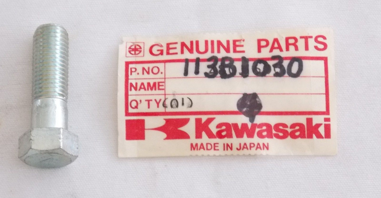 NOS KAWASAKI 1987-1993 HEX HEAD BOLT 10X30 KZ1000 113B1030 - MotoRaider