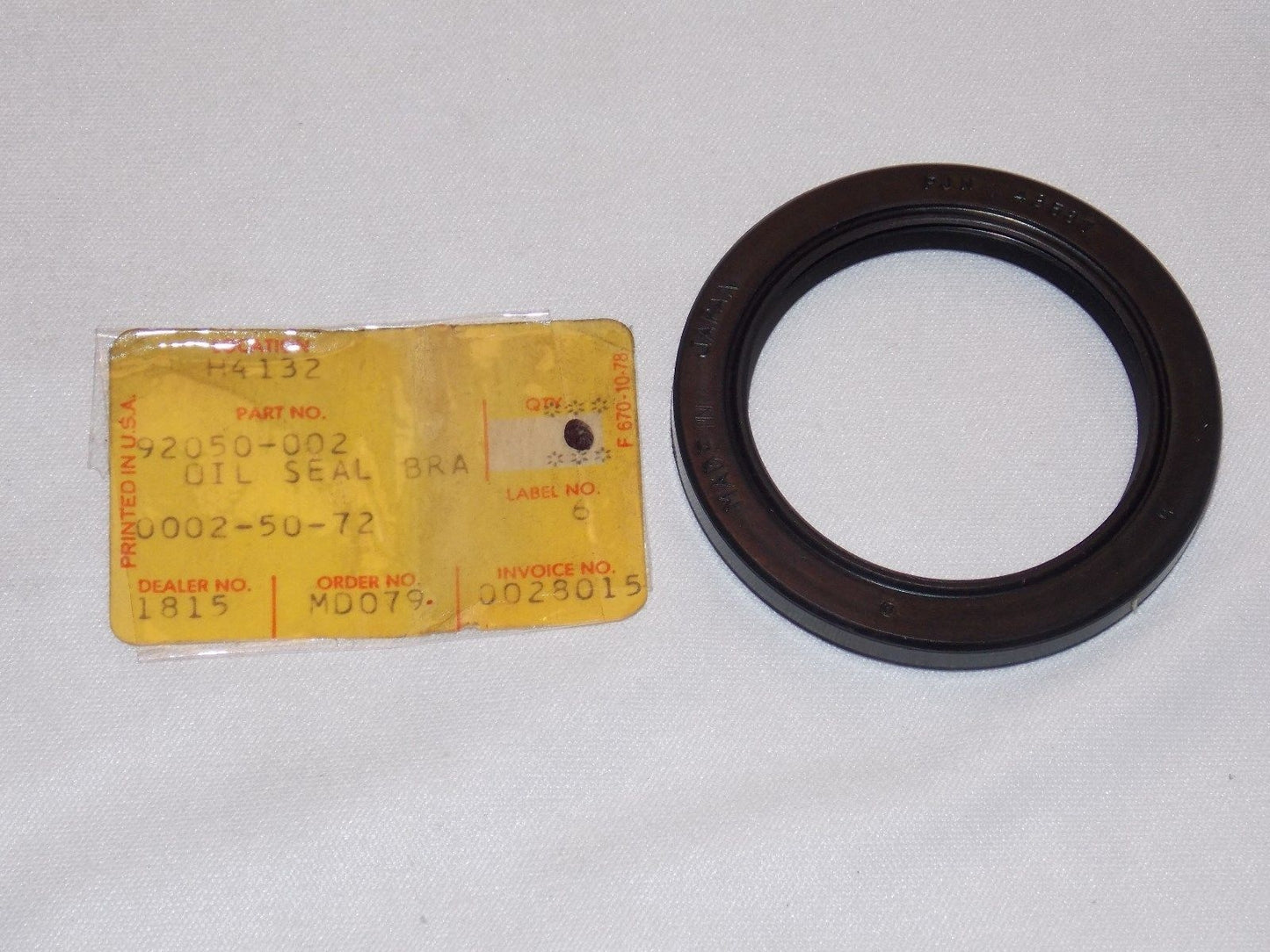 NOS KAWASAKI 1967-2001 OIL SEAL KE100 KLT250 C2 G3/4/5 ,C1 KD80 KM100 92050-002 - MotoRaider