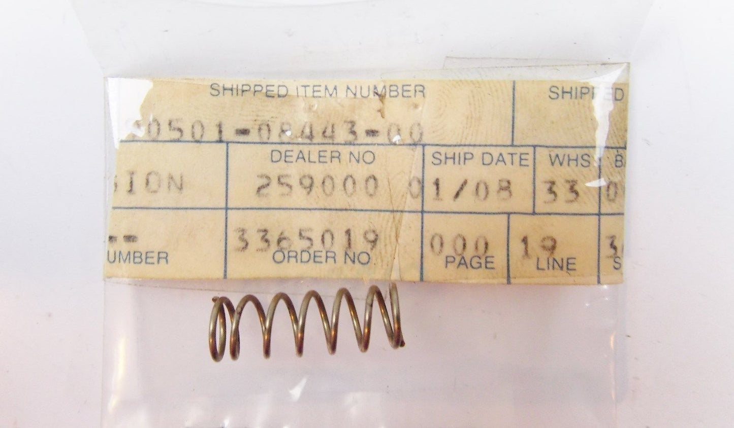 NOS OEM YAMAHA 1977-2011 COMPRESSION SPRING EX340 SR540 EC540 SS440 90501-08443 - MotoRaider
