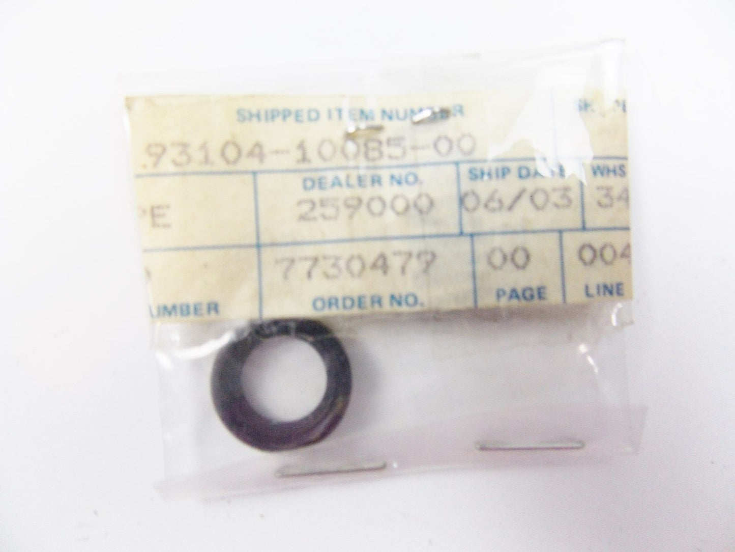 NOS OEM YAMAHA 1969-80 1987-92 OIL SEAL SO-TYPE RX50 RS100 AT1 CT1 93104-10085 - MotoRaider