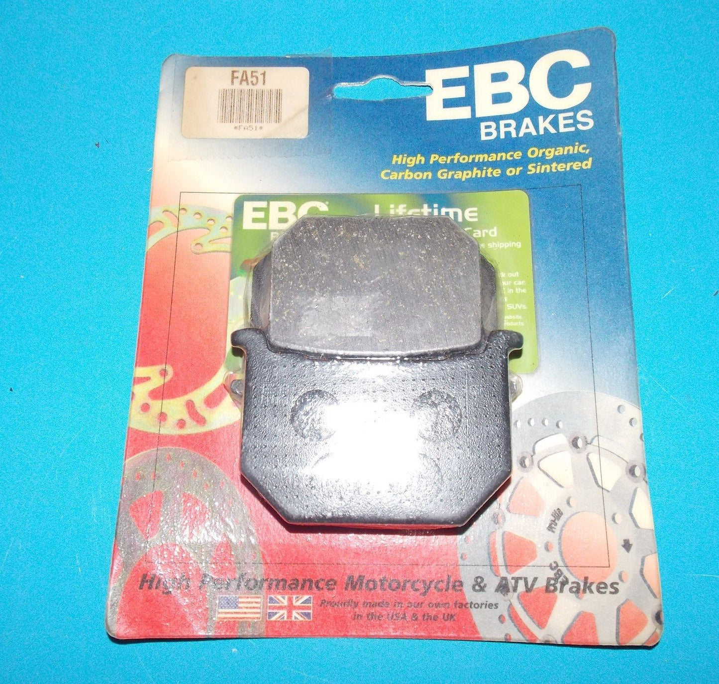 NOS EBC BRAKE PADS FA45 FITS HONDA CB650/400/750 CM400 1978-1982 - MotoRaider