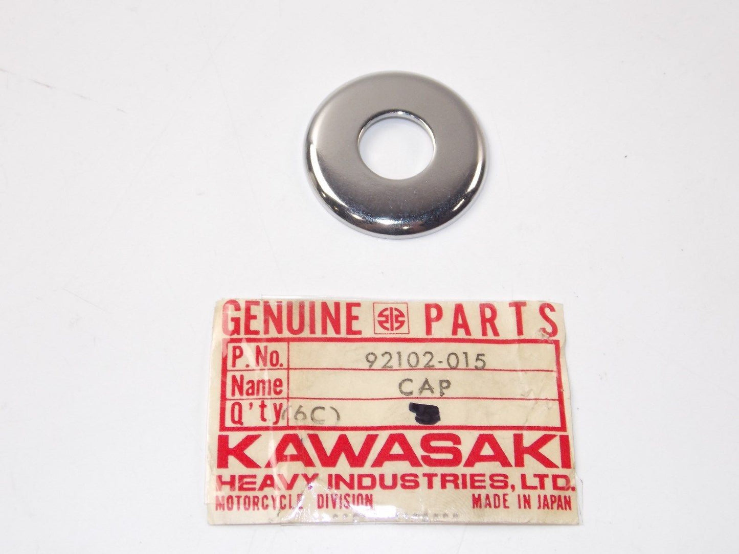 NOS OEM KAWASAKI 1974-1979 SIGNAL LIGHT STAY CAP KZ400 KZ200 92102-015 - MotoRaider