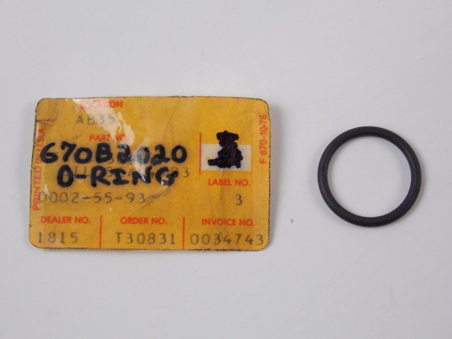 NOS OEM KAWASAKI 1966-2015 O RING 20MM KT250 KX450 VN1600 EX650 ER650 670B2020 - MotoRaider