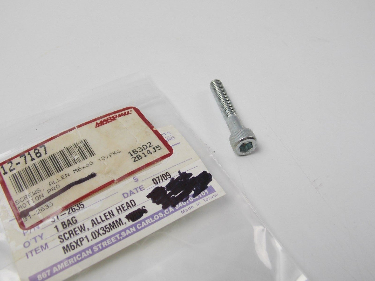 NOS MOTION PRO 31-2635 ALLEN HEAD SCREW 6MMX35MM - MotoRaider