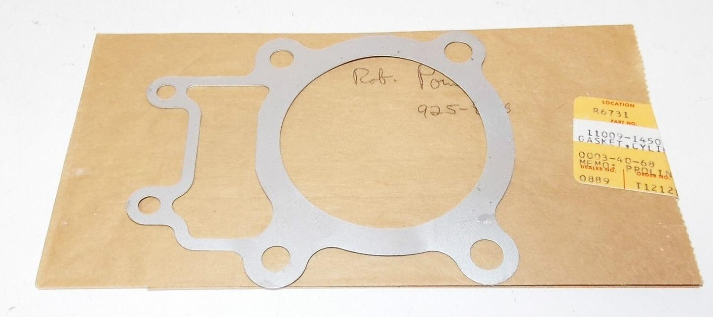 NOS KAWASAKI 1985 1986 1988 KLF185 KLT185 CYLINDER BASE GASKET SEAL 11009-1450 - MotoRaider