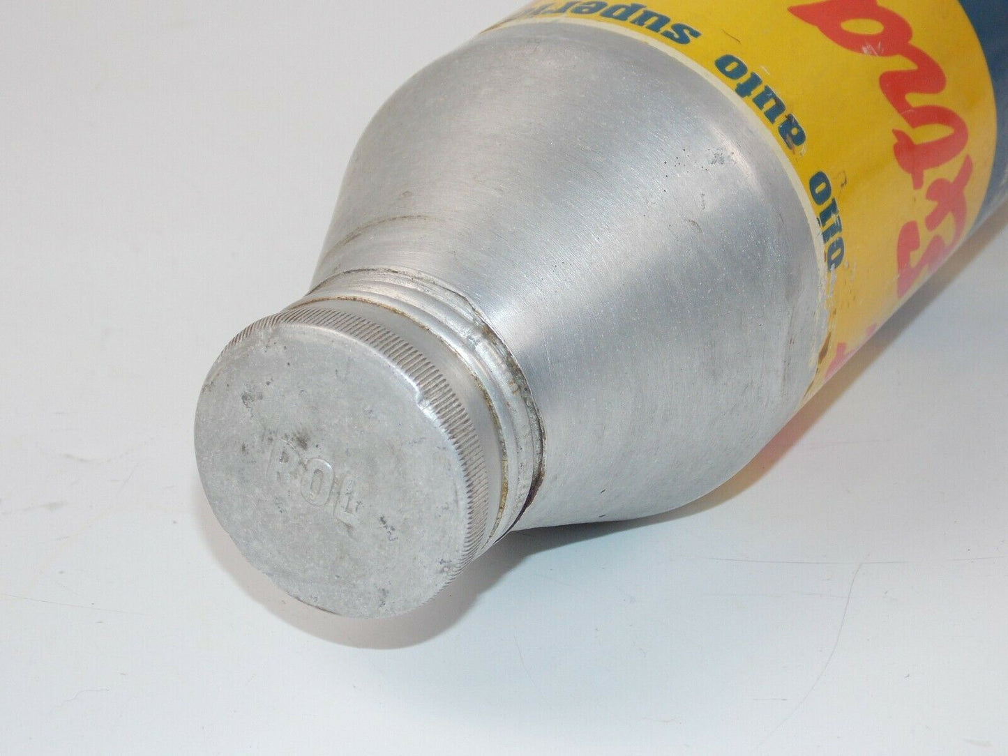 1950's ROL-OIL EXTRASPORT ALUMINUM ALLOY OIL CAN TIN ITALIAN FERRARI LANCIA ALFA - MotoRaider