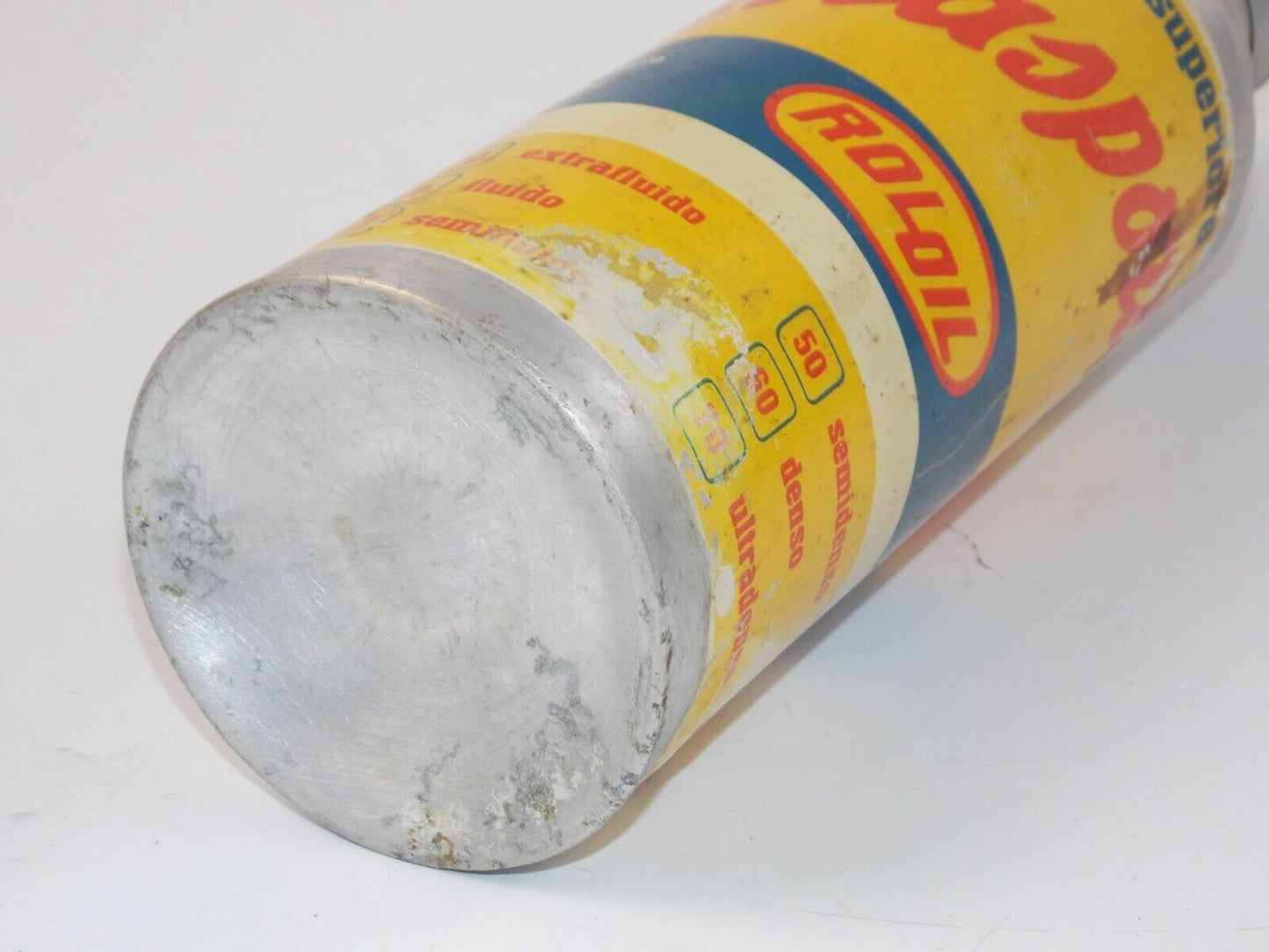 1950's ROL-OIL EXTRASPORT ALUMINUM ALLOY OIL CAN TIN ITALIAN FERRARI LANCIA ALFA - MotoRaider